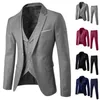 Hommes survêtements mode automne hiver hommes costume Slim 3 pièces Blazer formel affaires mariage fête veste gilet pantalon #4M25