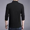 Diseñador de marcas de moda Polo Shirt Hombres Algodón Boys Street Style Manga larga Slim Fit Korean Polos Casual Men Clothes 210308