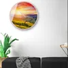 Wandklokken stil metalen ronde electroplating proces duurzame thuisleven klok prachtige gouden frame montage kunst creativiteit mode o123