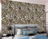 3D壁紙リビングルームベッドルームキッチンシルク不規則な幾何学的金属アートホーム改善絵画クラシック壁画壁紙2932