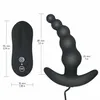 10 Frekvens Vibrerande prostata Massager Anal Plug Vibrator Pärlor Butt Sexleksaker Vattentät Kraftfullt Wired för Men Par Y201118