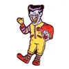 Pins, Brooches Clown Hard Enamel Pin Funny Magic Halloween Horror Brooch Backpack Accessories
