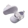 Pierwsi Walkers Baby Baptism Shoes and Headplage Set Soft Cotton Sole Floral Mary Jane Mieszkania Hairband 2 kawałek do dziewcząt niemowląt