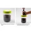 Vakuumbehållare Stor kapacitet Kaffebehållare med pump Färskt Att hålla mat Sealer Rundform Kök Storage Jars