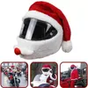 Cubierta de casco de motocicleta de Navidad Moda al aire libre Algodón divertido Santa Claus Lindo Casco de motocicleta de Navidad Cubiertas LLF11141