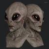 Parti Maskeleri Cadılar Bayramı Alien Maskesi Korkunç Korkunç Korku Supersoft Sihirli Ürpertici Dekorasyon Komik Cosplay Prop