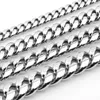 Miami Cuban Link Chain Necklace Men Hip Hop Gold Silver Collane in acciaio inossidabile 245Q