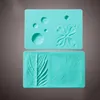 20*12.8 Cake Silicone Board 1PC Petal and Leaves Veining Grooves Board Decorating Platform Cake Fondant Baking Flower Tools 211008