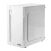 White Mini Computer Case MATX/MITX USB2.0 Support 2 HDD 1 SSD Fans