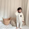 Cute Baby Boys Girls Romper Winter Infant Body Fleece Hooded Jumpsuits Newborn Girl Soft Warm Cartoon Clothes9735602