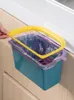 Bouteilles de stockage bocaux mural pliant poubelle cuisine armoire porte suspendus poubelle ordures voiture peut pliable nettoyage