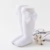 夏の女の赤ちゃんの靴下幼児弓長靴下の子供膝高いソフトコットンメッシュスペインスタイルの子供0〜7歳の通気性靴下5ペア