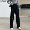 Białe spodnie dresowe dla kobiet Jesień Baggy Fashion Oversize Sports Spodnie Balck Spodnie Kobiet Joggers Streetwear 210925