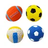 Rugby Little Dog Pet Toy Pallavolo Calcio Cani Cotone Riempimento Lattice Press Sound Ball Animali Squeak Toys WLL933