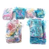 Bolsas de joyería, bolsas 30/50 unids 4 tamaños Cordón Organza Embalaje colorido para cuentas de boda Bolsas de regalo