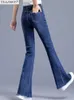 Jeans pour femmes Femme Taille haute Jeans évasés Pantalons pour femmes Jean Vêtements non définis Pantalon femme Vêtements 210922