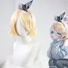 Proje Sekai Renkli Sahne Kagamine Len Kagamine Rin Cosplay Peruk Cadılar Bayramı Partisi Için Oyun Rolü + Saç Kapağı