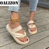 Chanclas de verano para mujer, sandalias planas con Tanga, zapatillas, zapatos para mujer, zapatos de plataforma para mujer de playa para mujer