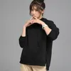 Nova venda quente senhoras hoodies para mulheres velo feminino inverno cor sólida casual moletom 201109