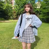 Women Skirt High Waist Plaid Mini Korean Style Pleated Skirt Students School Unniforms Dance Short A Line Skirt 210306