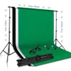 Sh Photography Background Stand Kit med justerbara stativ Support System Bakgrund för fotostudio Chromakey Green Screen Frame