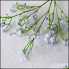 Flores decorativas grinaldas festivas festas suprimentos casa jardim gypsophila artificial floral seda falsa pom poms pom poms para casamento decoratio