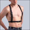 Ceintures Aessories Mode Adts Bdsm Bondage Jeu de rôle Hommes Gay Cuir Harnais Sangles Corps Poitrine Bretelles Épée Ceinture Homme Jarretière Drop Delive