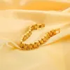 Цепочка звена 2022 Модные 18 -километровые золотые браслеты из нержавеющей стали для женщин для женщин роскошные браслеты в ширину 10 мм Fawn22