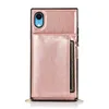 Étuis en cuir PU pour iPhone 13 12 Pro Max 11 SE 10X6 6s 7 8 Plus XR XsMax Cartes Zipper Flip Wallet Book Phone Case