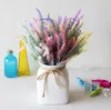 1バンドル造花ロマンチックプロヴァンスラベンダープラスチックウェディング装飾的な花瓶のための装飾的な花瓶のための装飾的な花瓶偽物植物GC675