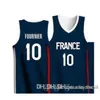 2021 World Cup Team Basketball Jerseys France 27 Gobert 21 Andrew Albicy 17 Vincent Poirier 12 de Colo Lessort Gobert Batum Fourni5253602