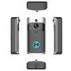 V5 Smart Home Video Doorbell 720p HD för WiFi-anslutning i realtid Kamera tvåvägs Audio Lens vidvinkelnatt Vision PIR Motion