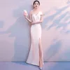 champagne silk long dress