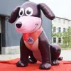 Modèle de dessin animé de grands chiens de chien de chiot gonflable géant fait sur commande pour la publicité d'animaleries et d'hôpitaux d'animaux de compagnie