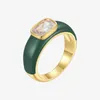 Enfashion esthetische zirkoon ringen voor vrouwen goud kleur vintage ring mode-sieraden vrienden cadeau bague femme groothandel R214104 211217