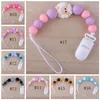 Siliconen bijtring dier hanger fopspeen clips ketting baby tepel houder dummy voeding clip foosterketens tandjes ketting speelgoed DW6463