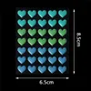 Gift Wrap Heart Shape Emamel Dot Self Adhesive Embelling for Cardmaking and Craft DIY C90D