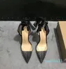 Designer -Femmes talon haut ceinture transparente perceuse chaussures habillées, dames mode sexy sandales de soirée chaussures de mariage