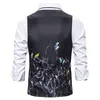 Gilet da uomo Fashion Men Suit Gilet Gilet Slim Fit Stamping Flower Print Mens Business Casual Giacca senza maniche