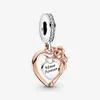 Kvinnor 925 Sterling Silver Charms Passande Pandora Armband Angel Hearts Style Top Quality Lady DIY Pärlor med originallåda