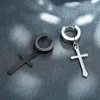 cross pierced earrings