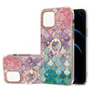 28Designs Metallfinger Ringhalter Soft TPU -Hüllen für iPhone 15 14 13 Pro Max 12 11 xr xs x 8 7 Samsung S23 plus Ultra Fe Geometrischer Marmor Imd Bling Granit Steinabdeckung