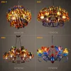 Modern industrial chandelier Nordic loft Pendant Lamp Creative Feather Ceiling Droplight for bars and restaurants