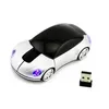 Souris de voiture sans fil avec accessoires d'ordinateur légers 2.4GHz souris optique 3D souris automatique récepteur de forme de sport USB pour ordinateur portable