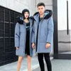 Piumino da uomo Parka 2022 Inverno White Duck Jacket Uomo e donna Moda con cappuccio Collo in pelliccia Giacca a vento Piumino Mid-lungo Capispalla Phin22