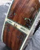 Custom Real Abalone Tree Life Intarsi KOA Chitarra acustica cutaway in legno D Body Tastiera in ebano da 41 pollici