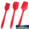 3 stks Rode Keuken Bakken Gebruiksvoorstel Set Cake Cream Fondant Scraper Brush Spatula Siliconen Bakken Tool Kit Zwart / Roze