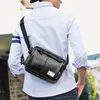 PU Skórzany Mężczyźni Messenger Torby Projektant Ramię Crossbody Torba dla Mężczyzna Torebka Męski Mały Czarny