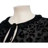 Смотреть сквозь платье Женщины Длинные вспышки рукава леопарда прозрачные нерегулярные длины летняя повседневная вечерняя партия халаты плюс размер 5xl 210527