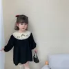 Spring baby girls dress Western style embroidery princess children kids clothes 210702